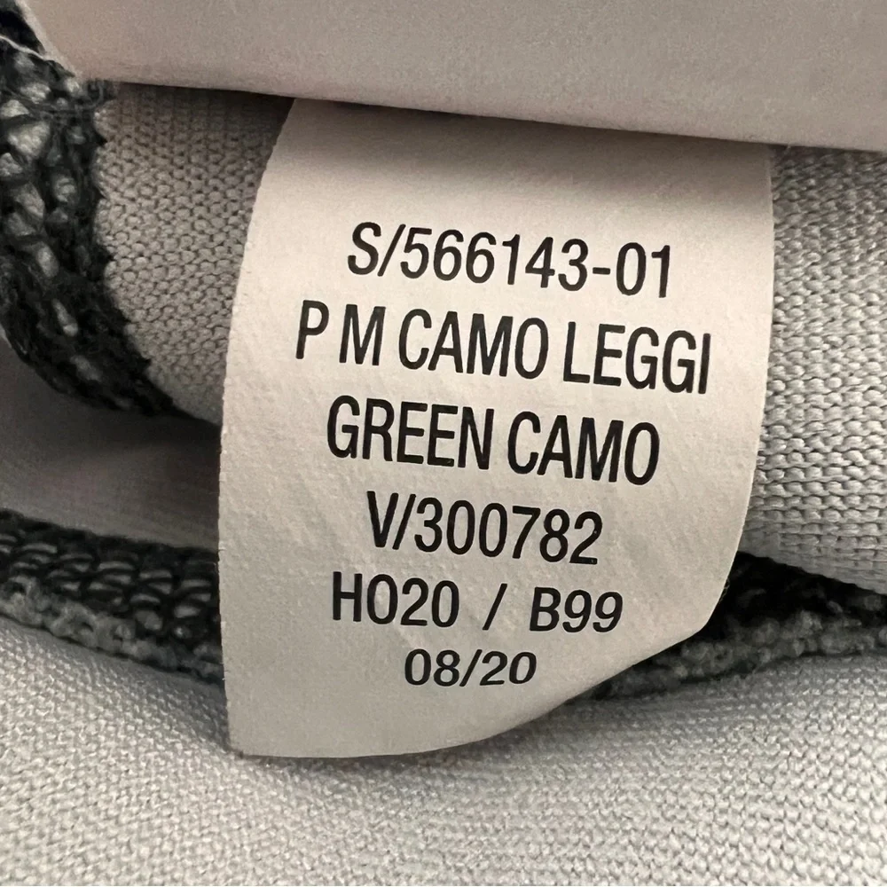 Old Navy green camo full length leggings Mesh calves girls Youth 18 XXL 27-32